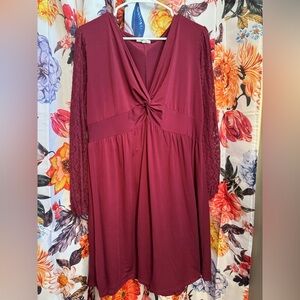 Mauries Maroon Dress